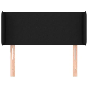 VidaXL Tête De Lit Avec Oreilles Noir 83x16x78/88 Cm Tissu grande promotion 11