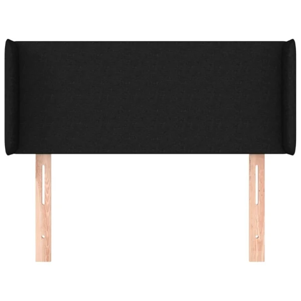 VidaXL Tête De Lit Avec Oreilles Noir 83x16x78/88 Cm Tissu grande promotion 4