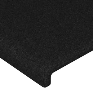 VidaXL Tête De Lit Avec Oreilles Noir 83x16x78/88 Cm Tissu grande promotion 15