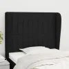 VidaXL Tête De Lit Avec Oreilles Noir 83x23x118/128 Cm Tissu Service Clients Dédié 11