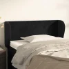marques de renommée VidaXL Tête De Lit Avec Oreilles Noir 83x23x78/88 Cm Velours 17