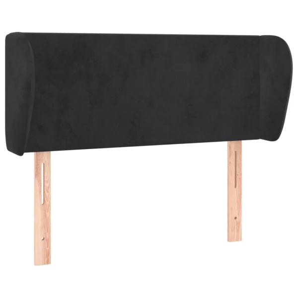marques de renommée VidaXL Tête De Lit Avec Oreilles Noir 83x23x78/88 Cm Velours 3