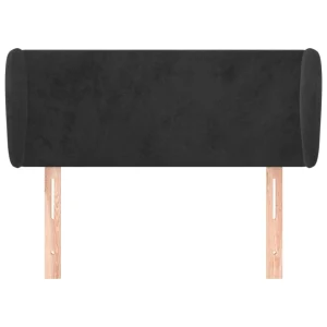 marques de renommée VidaXL Tête De Lit Avec Oreilles Noir 83x23x78/88 Cm Velours 11