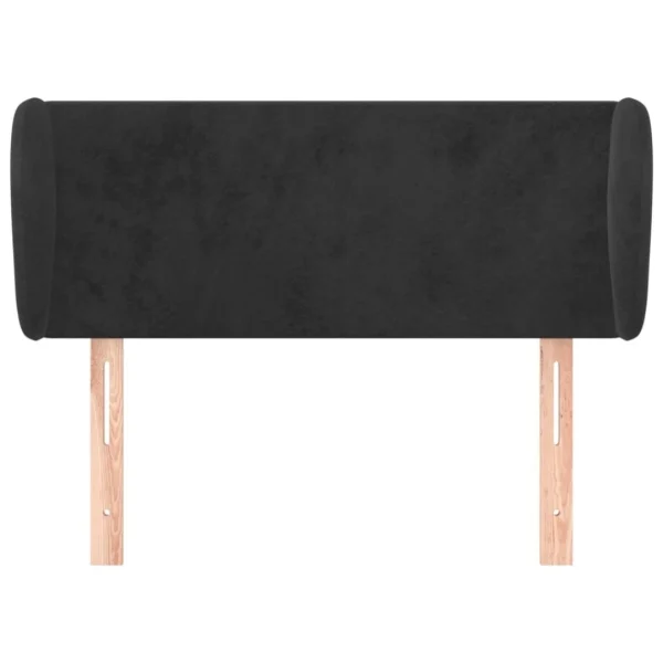 marques de renommée VidaXL Tête De Lit Avec Oreilles Noir 83x23x78/88 Cm Velours 4