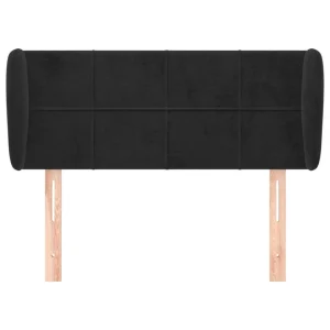 VidaXL Tête De Lit Avec Oreilles Noir 83x23x78/88 Cm Velours design à la mode 11