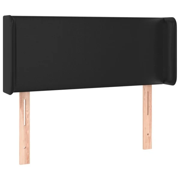 VidaXL Tête De Lit Avec Oreilles Noir 93x16x78/88 Cm Similicuir marque pas cher en ligne 3