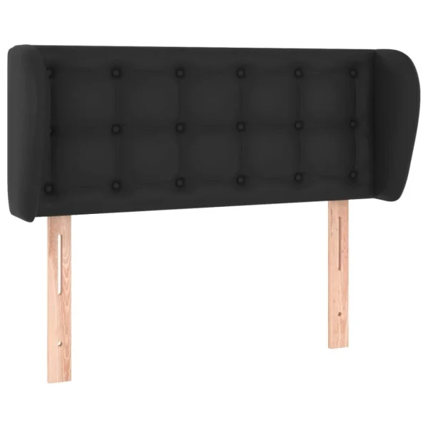 VidaXL Tête De Lit Avec Oreilles Noir 93x23x78/88 Cm Similicuir magasin 3