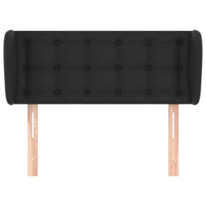 VidaXL Tête De Lit Avec Oreilles Noir 93x23x78/88 Cm Similicuir magasin 11
