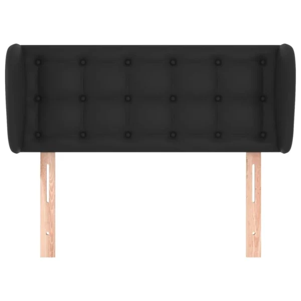 VidaXL Tête De Lit Avec Oreilles Noir 93x23x78/88 Cm Similicuir magasin 4
