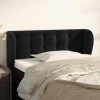 en promotion VidaXL Tête De Lit Avec Oreilles Noir 93x23x78/88 Cm Velours 17