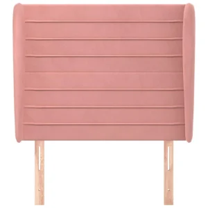 france VidaXL Tête De Lit Avec Oreilles Rose 103x23x118/128 Cm Velours 11