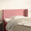 site en ligne VidaXL Tête De Lit Avec Oreilles Rose 93x16x78/88 Cm Velours 17