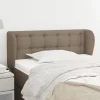 soldes ligne VidaXL Tête De Lit Avec Oreilles Taupe 103x23x78/88 Cm Tissu 7