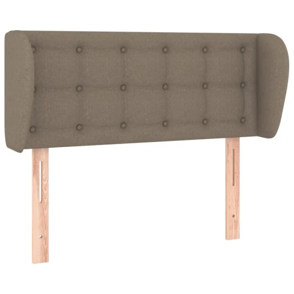 soldes ligne VidaXL Tête De Lit Avec Oreilles Taupe 103x23x78/88 Cm Tissu 3