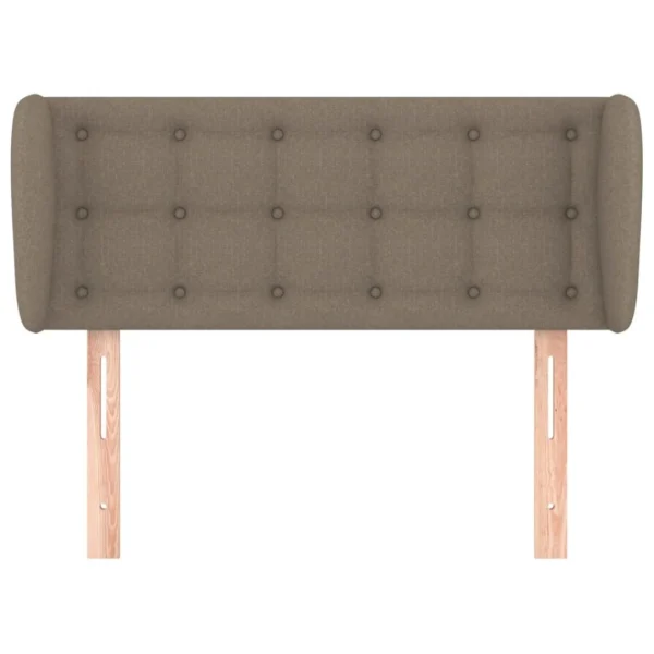 soldes ligne VidaXL Tête De Lit Avec Oreilles Taupe 103x23x78/88 Cm Tissu 4