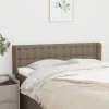 VidaXL Tête De Lit Avec Oreilles Taupe 147x16x78/88 Cm Tissu fashioniable 19