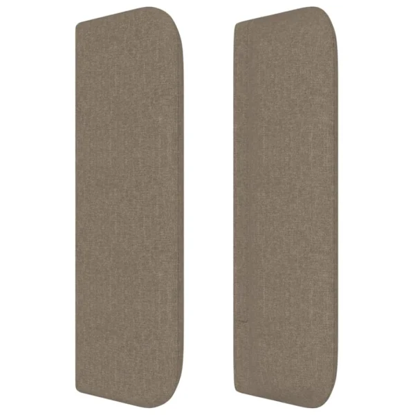 VidaXL Tête De Lit Avec Oreilles Taupe 147x16x78/88 Cm Tissu Officielle 5