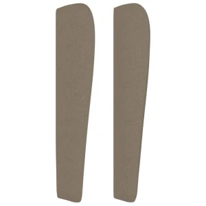offre spéciale VidaXL Tête De Lit Avec Oreilles Taupe 147x23x118/128 Cm Tissu 13