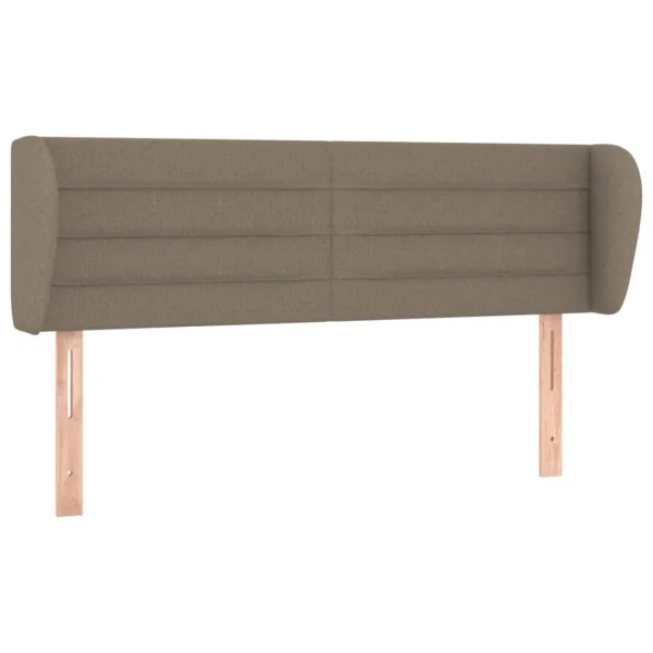 VidaXL Tête De Lit Avec Oreilles Taupe 147x23x78/88 Cm Tissu Top ventes 3
