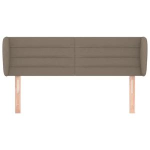VidaXL Tête De Lit Avec Oreilles Taupe 147x23x78/88 Cm Tissu Top ventes 11