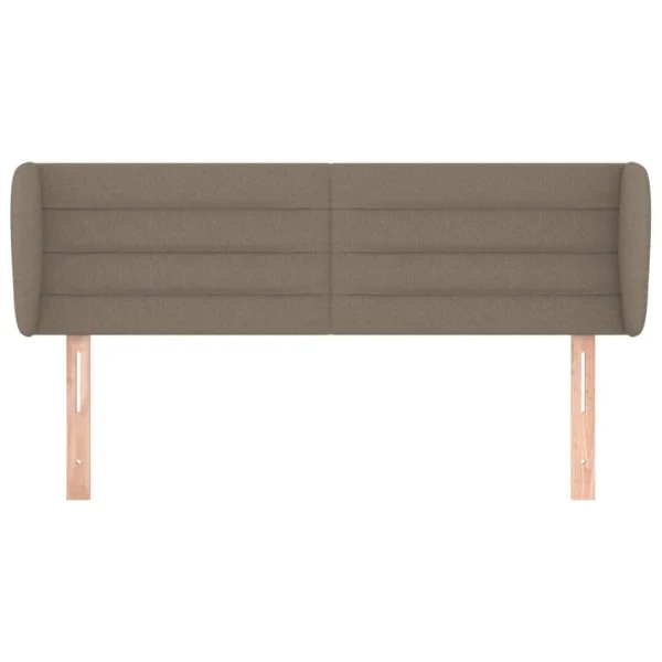 VidaXL Tête De Lit Avec Oreilles Taupe 147x23x78/88 Cm Tissu Top ventes 4