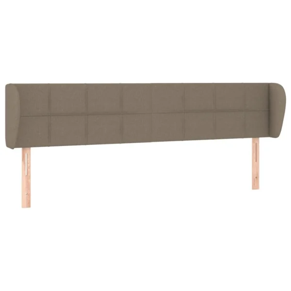 VidaXL Tête De Lit Avec Oreilles Taupe 203x23x78/88 Cm Tissu magasins pour 3