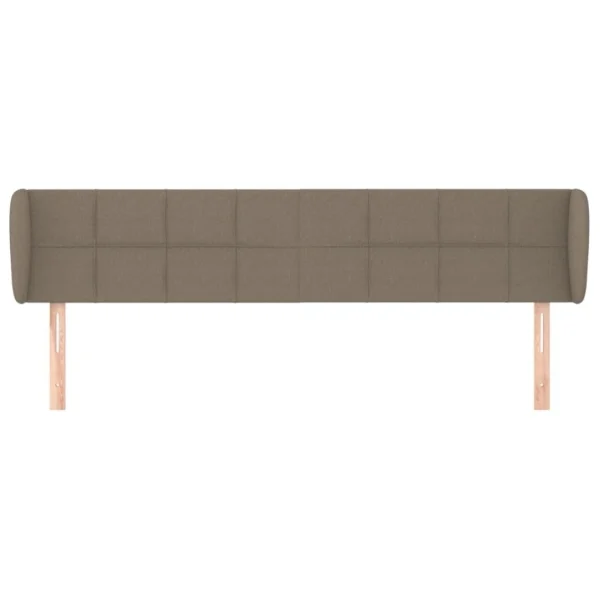 VidaXL Tête De Lit Avec Oreilles Taupe 203x23x78/88 Cm Tissu magasins pour 4