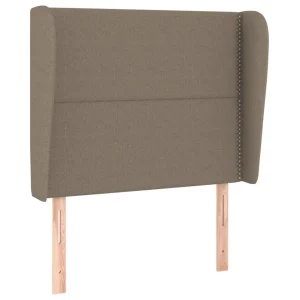 VidaXL Tête De Lit Avec Oreilles Taupe 83x23x118/128 Cm Tissu magasins pas chers 9