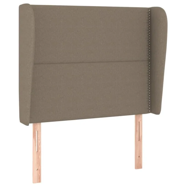 VidaXL Tête De Lit Avec Oreilles Taupe 83x23x118/128 Cm Tissu magasins pas chers 3