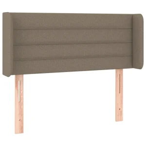 VidaXL Tête De Lit Avec Oreilles Taupe 93x16x78/88 Cm Tissu soldes ligne 9