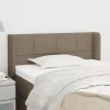 bas prix VidaXL Tête De Lit Avec Oreilles Taupe 93x16x78/88 Cm Tissu 19
