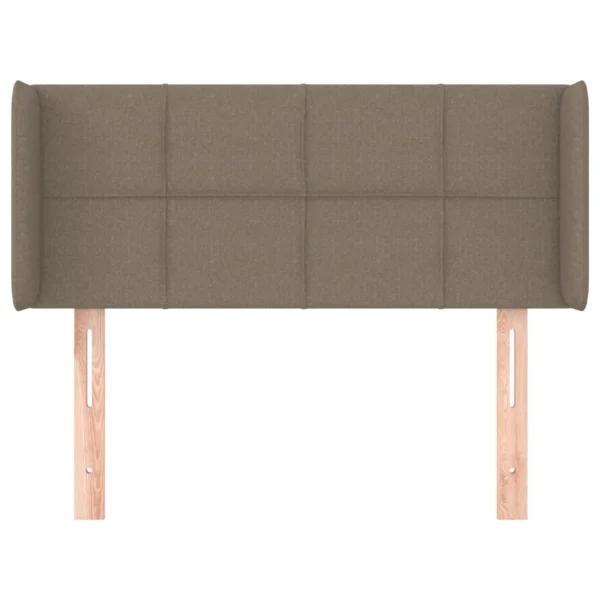bas prix VidaXL Tête De Lit Avec Oreilles Taupe 93x16x78/88 Cm Tissu 4