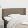 magasin en ligne france VidaXL Tête De Lit Avec Oreilles Taupe 93x16x78/88 Cm Tissu 19