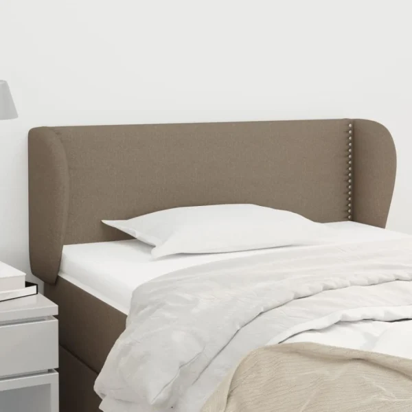 marque pas cher VidaXL Tête De Lit Avec Oreilles Taupe 93x23x78/88 Cm Tissu 1