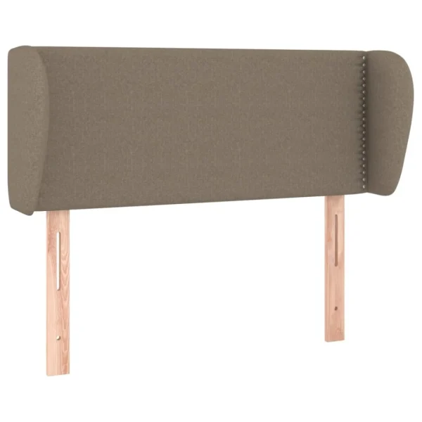 marque pas cher VidaXL Tête De Lit Avec Oreilles Taupe 93x23x78/88 Cm Tissu 3