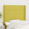 commentaire favorable VidaXL Tête De Lit Avec Oreilles Vert 103x16x118/128 Cm Tissu 14