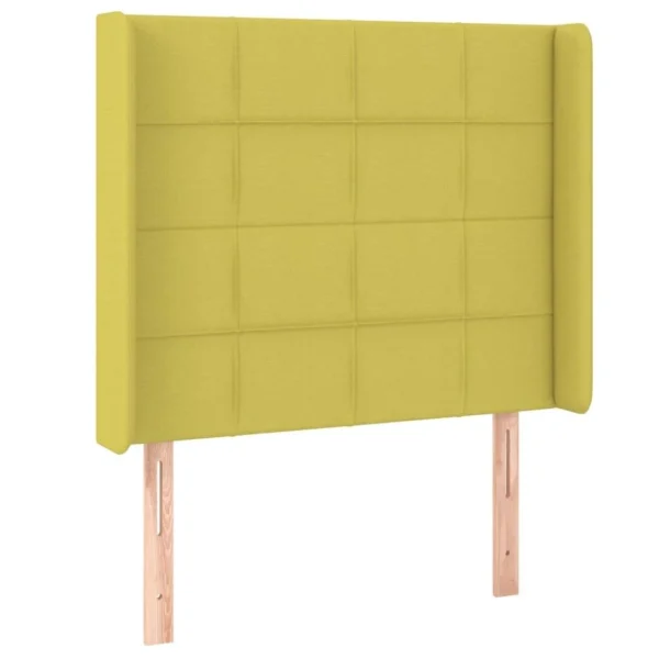 commentaire favorable VidaXL Tête De Lit Avec Oreilles Vert 103x16x118/128 Cm Tissu 3