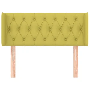 prix abordable VidaXL Tête De Lit Avec Oreilles Vert 103x16x78/88 Cm Tissu 11