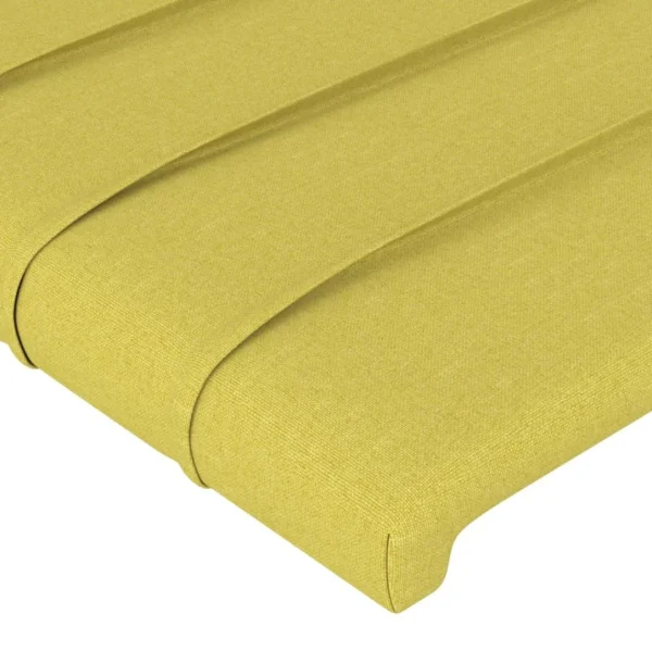 VidaXL Tête De Lit Avec Oreilles Vert 183x16x118/128 Cm Tissu Achat 6