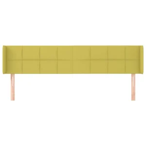 Livraison Standard/Rapide VidaXL Tête De Lit Avec Oreilles Vert 183x16x78/88 Cm Tissu 11