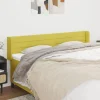 meilleure qualité VidaXL Tête De Lit Avec Oreilles Vert 183x16x78/88 Cm Tissu 16