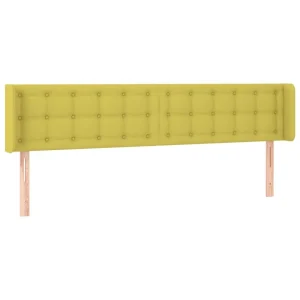VidaXL Tête De Lit Avec Oreilles Vert 183x16x78/88 Cm Tissu vente luxe pas cher 9