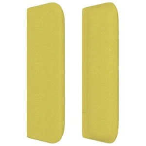 VidaXL Tête De Lit Avec Oreilles Vert 183x16x78/88 Cm Tissu vente luxe pas cher 13