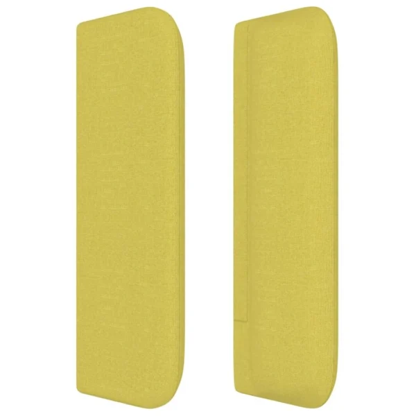 VidaXL Tête De Lit Avec Oreilles Vert 183x16x78/88 Cm Tissu vente luxe pas cher 5