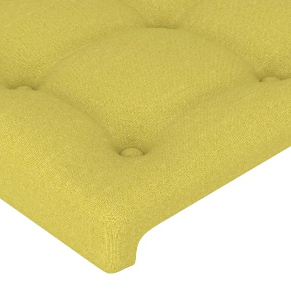 VidaXL Tête De Lit Avec Oreilles Vert 183x16x78/88 Cm Tissu vente luxe pas cher 6