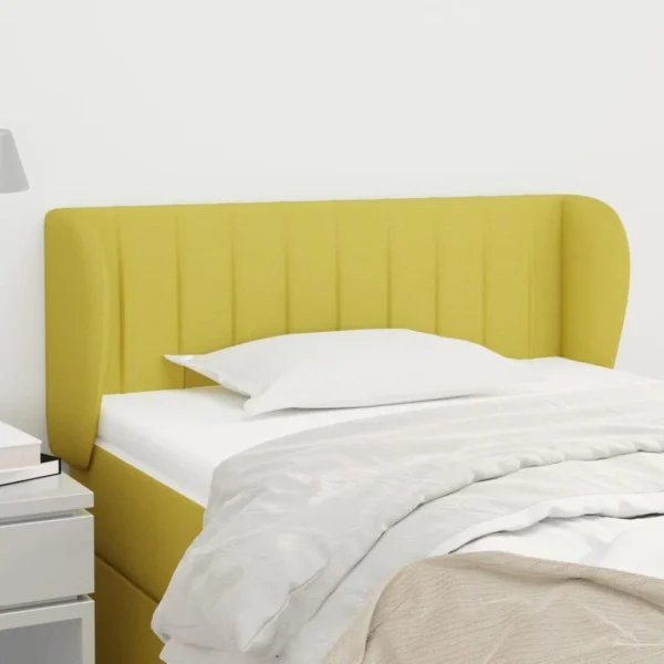 VidaXL Tête De Lit Avec Oreilles Vert 83x23x78/88 Cm Tissu vente luxe pas cher 1