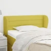 prix pas cher VidaXL Tête De Lit Avec Oreilles Vert 83x23x78/88 Cm Tissu 17