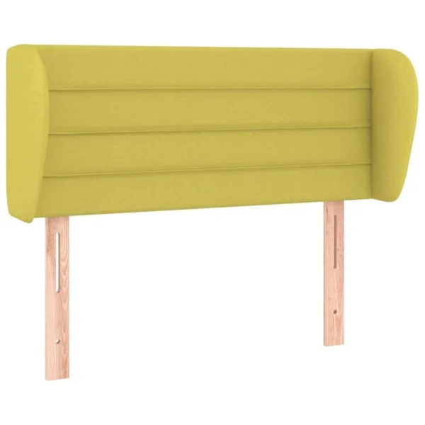prix pas cher VidaXL Tête De Lit Avec Oreilles Vert 83x23x78/88 Cm Tissu 3