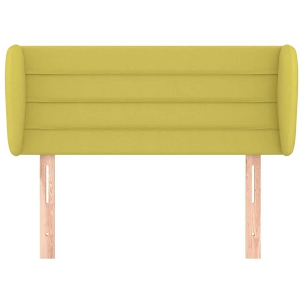 prix pas cher VidaXL Tête De Lit Avec Oreilles Vert 83x23x78/88 Cm Tissu 4