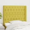 VidaXL Tête De Lit Avec Oreilles Vert 93x16x118/128 Cm Tissu marque pas cher 19